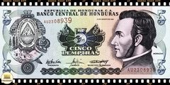 .P85d Honduras 5 Lempiras 26/08/2004 FE