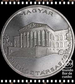 Km 552 Hungria 10 Forint 1956 BP XFC Prata Escassa # 10° Aniversário do Forint ©
