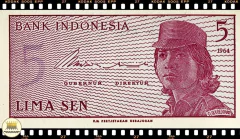 .P91 Indonesia 5 Sen Cédula Pequena (Nós Temos Mais de Uma Data # Favor Escolher uma Data Abaixo e o Estado de Conservação) P91a P91ar