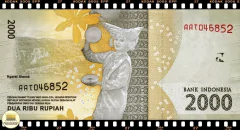 P155a Indonesia 2000 Rupiah 2016 FE - loja online