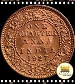Km 512 India Britânica 1/4 Anna 1927 (b) XFC ©
