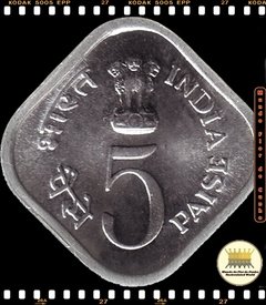 Km 19 India 5 Paise 1976 (B) XFC F.A.O. (FAO) # Comida e Trabalho para Todos ®