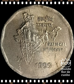 Km 121.4 India 2 Rupees 1999(b) # Integração Nacional © - comprar online