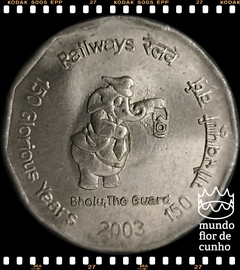 Km 307 India 2 Rupees 2003(c) # 150° Aniversário das Ferrovias Indianas © - comprar online