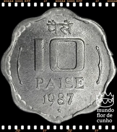 Km 39 India 10 Paise 1987(h) ©