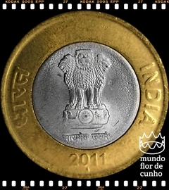 Km 400 India 10 Rupees 2011(n) Bimetálica © na internet