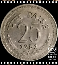 Km 49.5 India 25 Paise 1986(b) © - comprar online