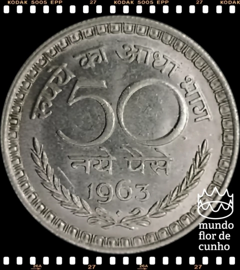 Km 55 India 50 Naye Paise 1963(b) © - comprar online