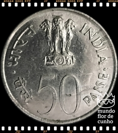Km 57 India 50 Paise ND(1969)(b) # Falecimento de Jawaharlal Nehru © na internet