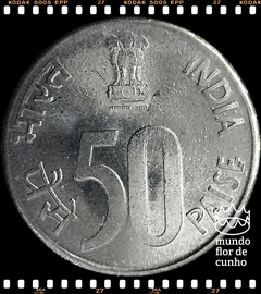 Km 69 India 50 Paise 2002(h) # Parlamento de Nova Delhi © na internet