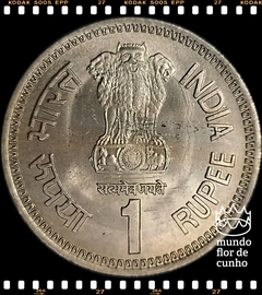 Km 89 India 1 Rupee ND 1991(b) # Rajiv Gandhi © na internet