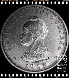 Km 18 India Portuguesa 1 Rupia 1912 MBC Prata Muito Escassa ©