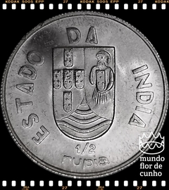 Km 23 India Portuguesa 1/2 Rupia 1936 XFC Prata Muito Escassa © - comprar online