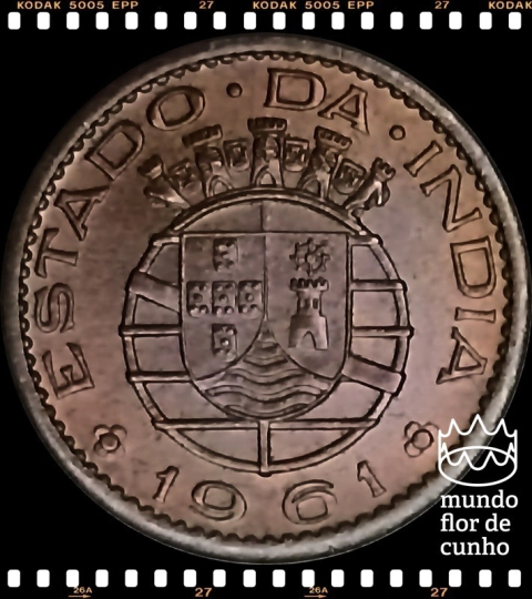 Km 30 India Portuguesa 10 Centavos 1961 XFC Escassa ©
