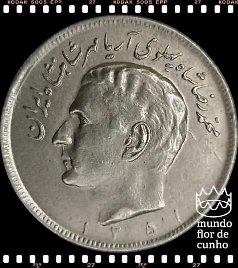 Km 1180 Irã 20 Rials 1351 (1972) ©