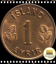 Km 8 Islândia 1 Eyrir 1966 XFC Proof Escassa ©