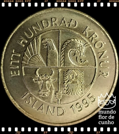 Km 35 Islândia 100 Kronur 1995 Escassa # Peixe-Lapa © - comprar online