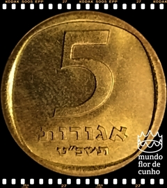 Km 25 Israel 5 Agorot JE 5729 (1969) (j) XFC ©