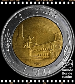 Km 111 Itália 500 Lire 1983 R XFC Bimetálica ©