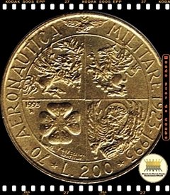 Km 155 Itália 200 Lire ND (1993) R XFC # 70.º Aniversário da Aviação Militar ®