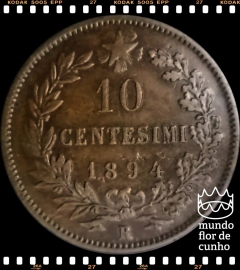 Km 27.2 Itália 10 Centesimi 1894R BC Escassa # Umberto I © - comprar online