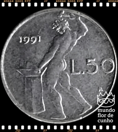 Km 95.2 Itália 50 Lire 1991 R XFC ©