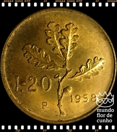 Km 97.1 Itália 20 Lire (Nós Temos Mais de Uma Data # Favor Escolher uma Data Abaixo e o Estado de Conservação) 1957 1958 1959 ®