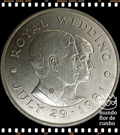 Km 52 Jersey, Bailiado 2 Pounds 1981 Escassa # Casamento Principe Charles e Diana Spencer ©