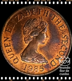 Km 54 Jersey, Bailiado 1 Penny 1985 # Elizabeth II ©