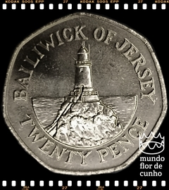 Km 66 Jersey, Bailiado 20 Pence 1984 XFC # Farol de La Corbiere ©