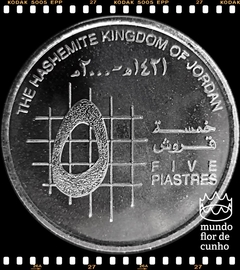 Km 73 Jordania 5 Piastres AH 1421 (2000) XFC ©