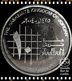 Km 74 Jordania 10 Piastres AH 1425 (2004) FC ©