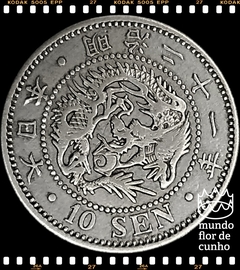 Km 23 Japão 10 Sen 21 (1888) BC Prata ©