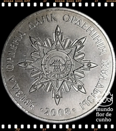 Km 170 Cazaquistão 50 Tenge 2008 XFC Prooflike Escassa # Medalha Estrela da Ordem de Dank ®