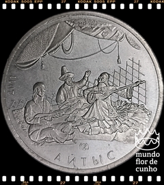 Km 207 Cazaquistão 50 Tenge 2011 XFC Escassa # Aitys - Costumes, jogos nacionais ®