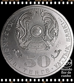 Km 224 Cazaquistão 50 Tenge 2010 XFC Escassa # Medalha do Símbolo de Kurmet ® - comprar online