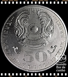 Km 321 Cazaquistão 50 Tenge 2015 XFC Escassa # 100º Aniversário - Zhumabek Tashenev ® - comprar online