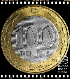 Km 39 Cazaquistão 100 Tenge 2006 XFC Bimetálica ®