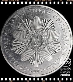 Km 77 Cazaquistão 50 Tenge 2006 XFC Prooflike Escassa # Altyn Kyran Order Breast Star ®