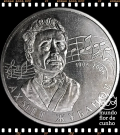 Km 78 Cazaquistão 50 Tenge 2006 XFC Prooflike Escassa # 100.º Aniversário do compositor Ahmet Zhubanov ®