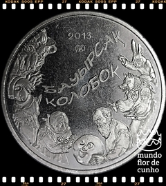 Km NEW Cazaquistão 50 Tenge 2013 XFC Prooflike Escassa # Boorsog / Kolobok - Series de Contos de Fada ®