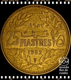 Km 16.1 Libano 25 Piastres 1952 (u) SOB/FC © - comprar online