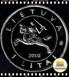 Km 172 Lituânia 1 Litas 2010 XFC Escassa # 600o. Aniversário da Batalha de Grunwald ® - Mundo Flor de Cunho | Numismática