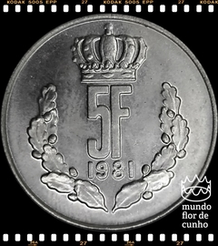 Km 56 Luxemburgo 5 Francs 1981 FC # Jean ©