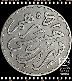 Y#4 Marrocos 1/2 Dirham AH 1299 (1882) MBC Prata ©