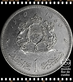Km 55 Marrocos 1 Dirham AH 1380 - 1960 FC Prata # Mohammed V © - comprar online