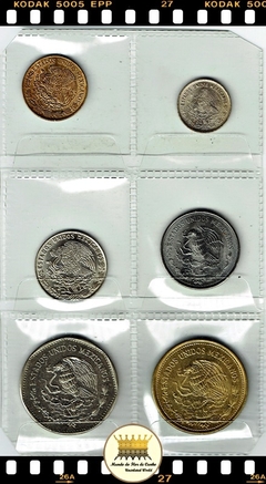 Mexico 6 Moedas Diversos Valores, Datas e Metais # Maioria Flor de Cunho # 211102 ® - comprar online
