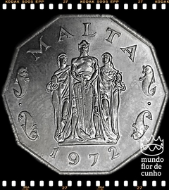 Km 12 Malta 50 Cents 1972 XFC Decagonal # Monumento do Grande Cerco ©