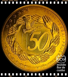 N#178604 Malta 50 Cents 2004 FC Proof Muito Escassa ©