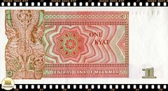 .P67 Myanmar 1 Kyat ND(1990) FE na internet